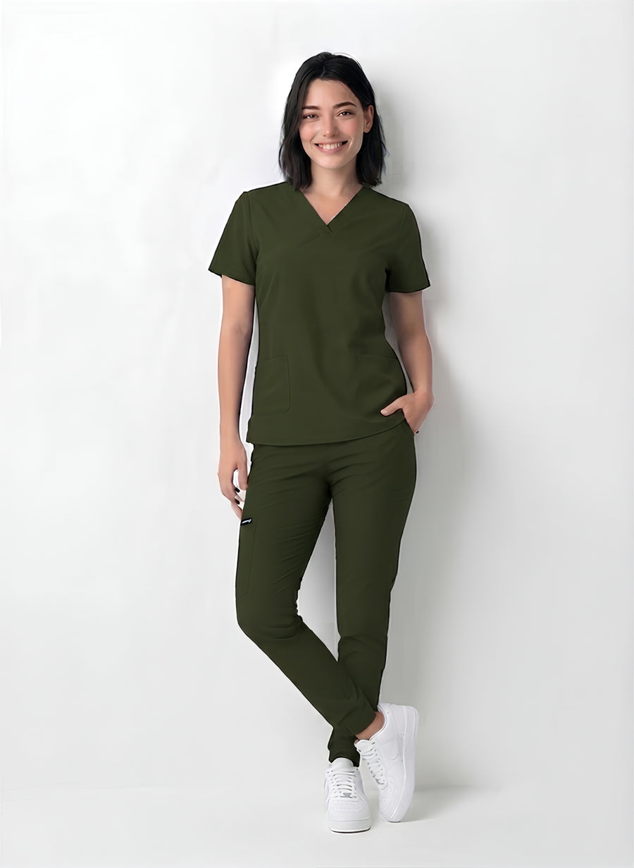 V-Neck Full Scrub